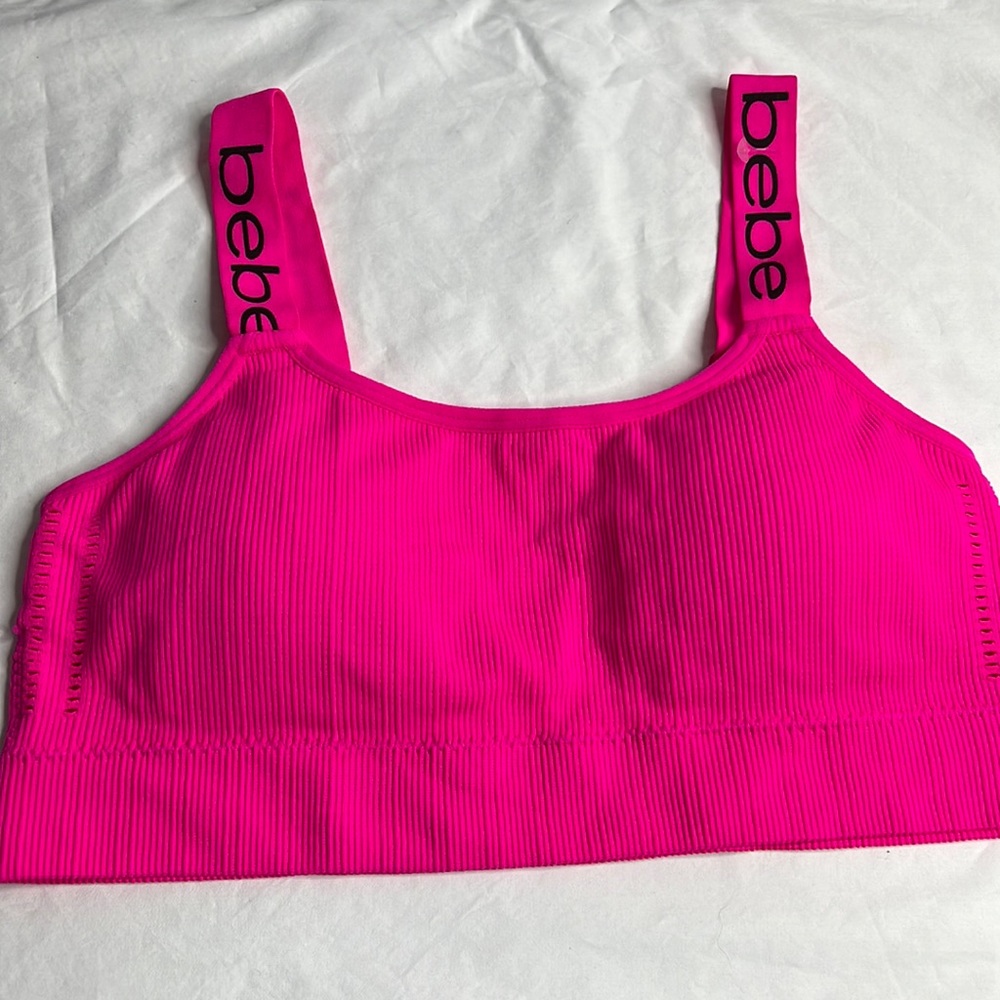 Bebe hot pink sports bra Size 1X